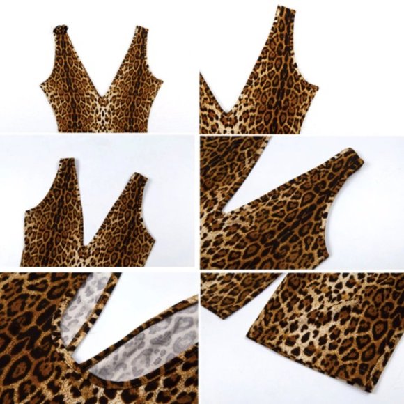 Sexy Vneck Biker Short Play Suit - Picture 5 of 5